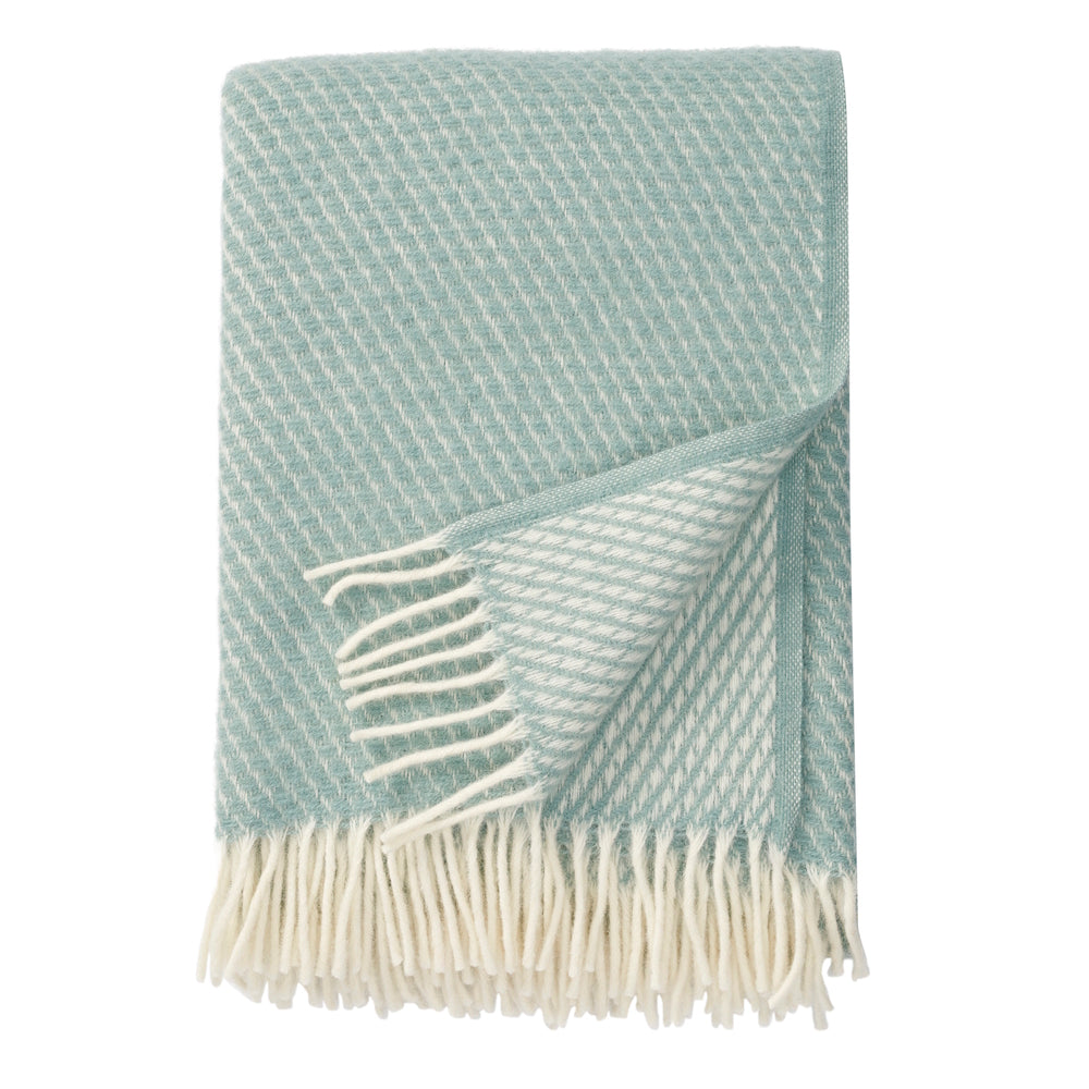 Klippan Velvet Wool Blanket Duck Egg