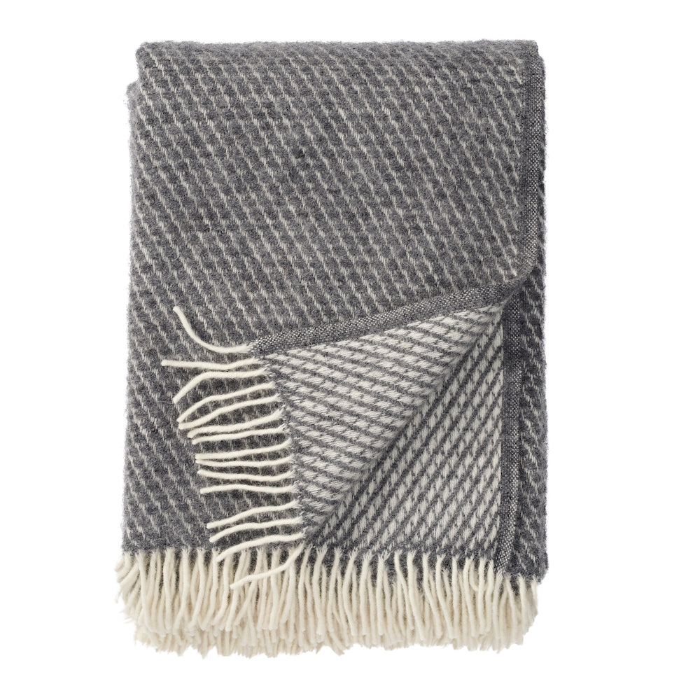 Klippan Velvet Wool Blanket Grey