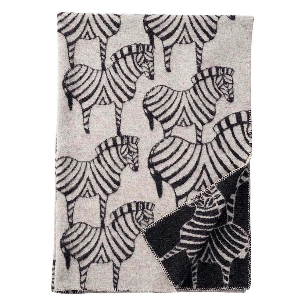 Klippan Zebra Wool Blanket