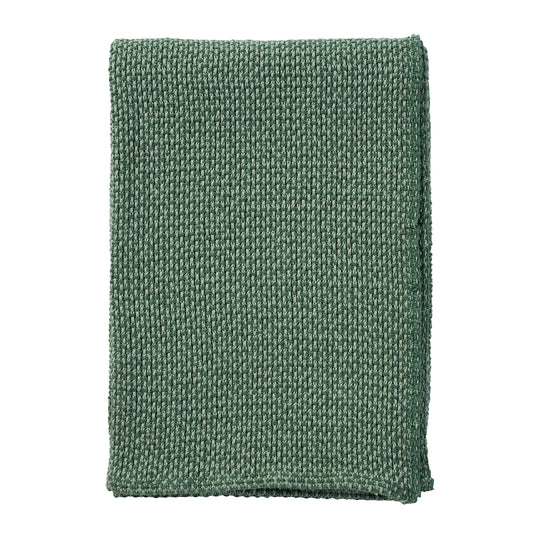 Klippan Basket Organic Cotton Blanket Green