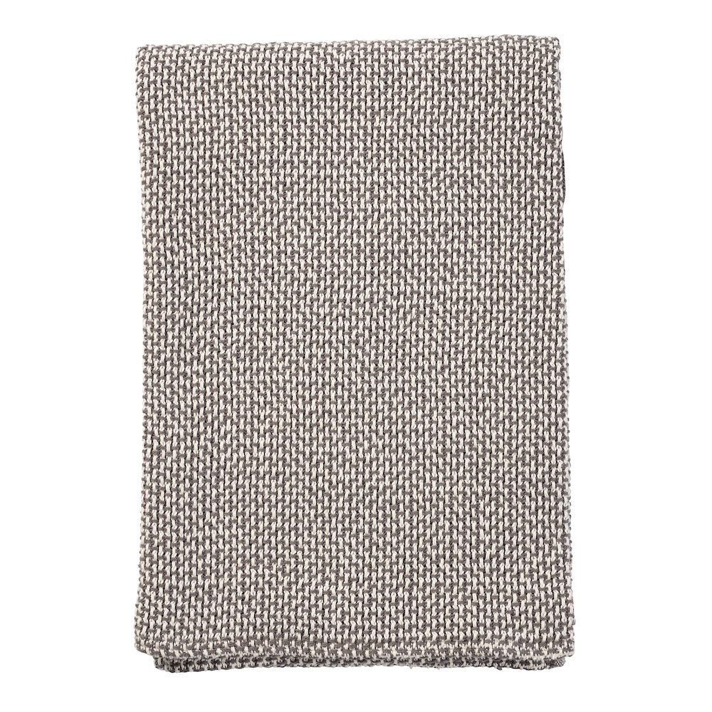Klippan Basket Organic Cotton Blanket Grey