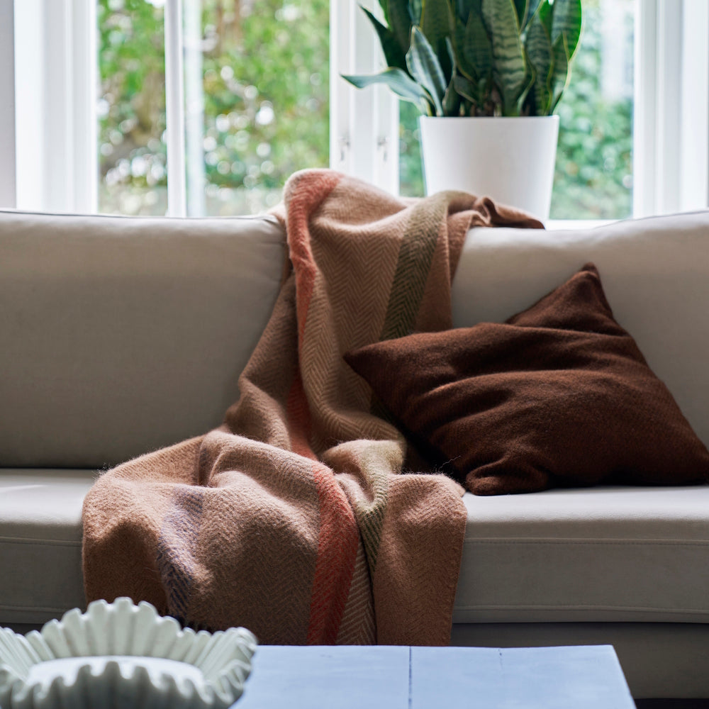 Klippan Birka Wool Blanket Clay