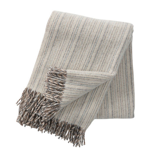Klippan Bjork Brushed Wool Blanket Natural