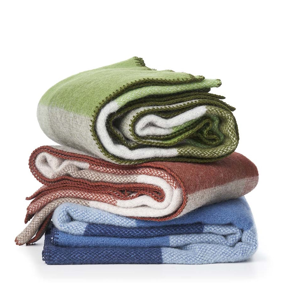 Klippan Block Brushed Wool Blanket