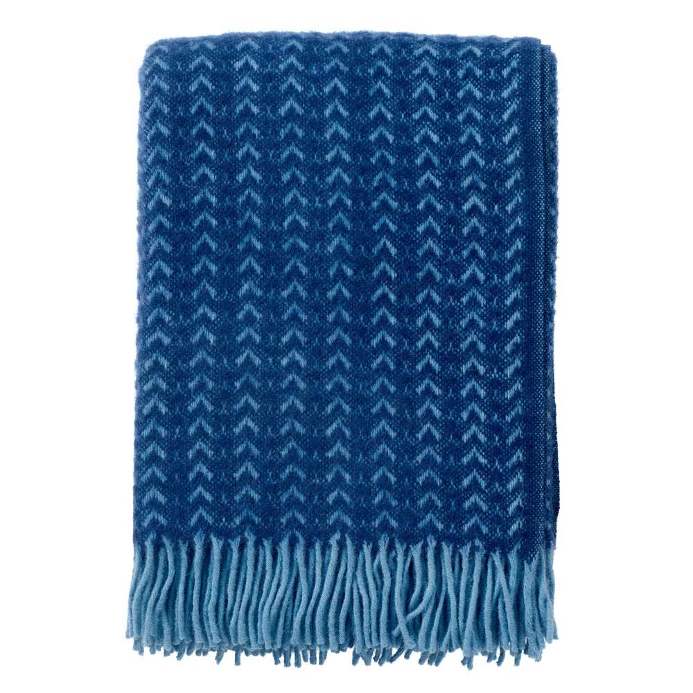Klippan Ilse Wool Blanket Blue