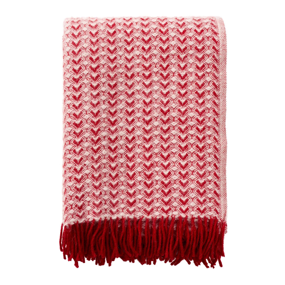 Klippan Ilse Wool Blanket Red