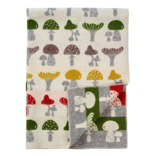 Klippan Mushroom Wool Blanket Multi