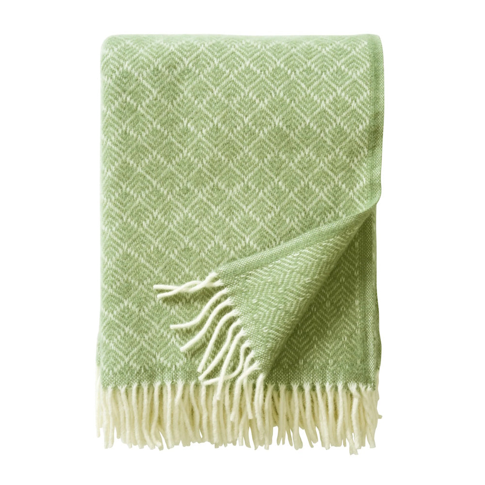 Klippan Pampas Eco Wool Blanket Green