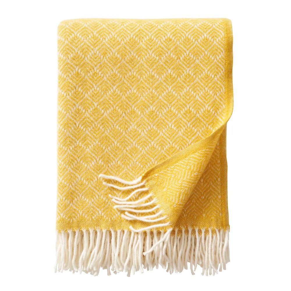 Klippan Pampas Eco Wool Blanket Yellow