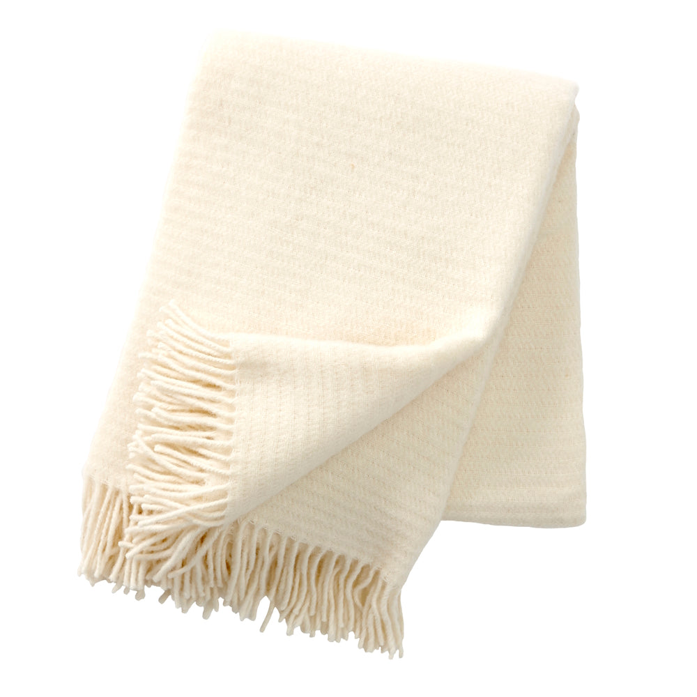 Klippan Ralph Eco Wool Blanket Ivory