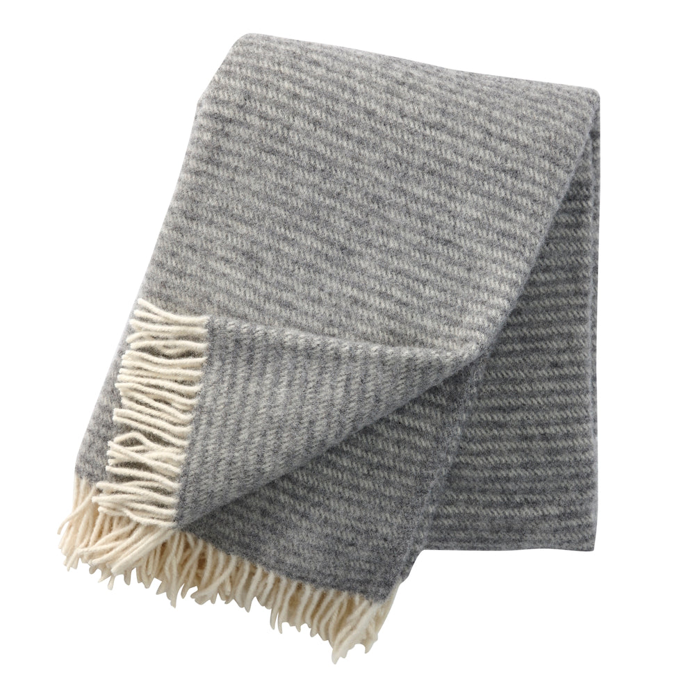 Klippan Ralph Eco Wool Blanket Light Grey