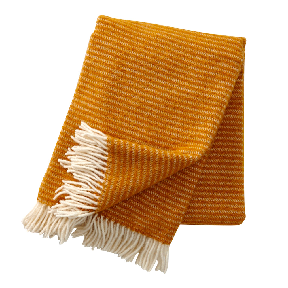 Klippan Ralph Eco Wool Blanket Mustard