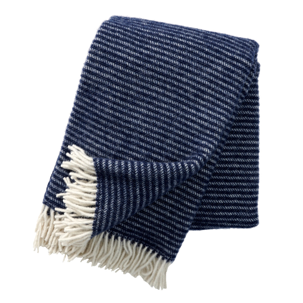 Klippan Ralph Eco Wool Blanket Navy