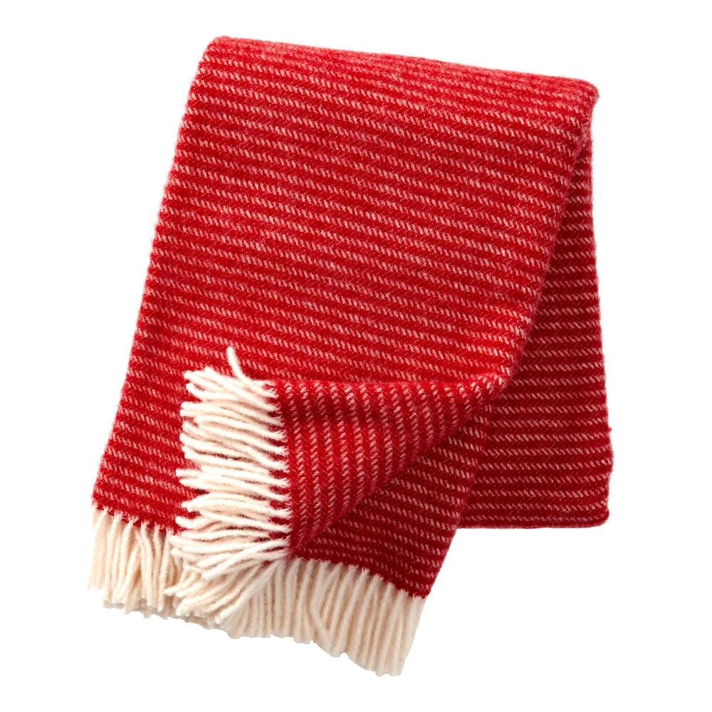 Klippan Ralph Eco Wool Blanket Red