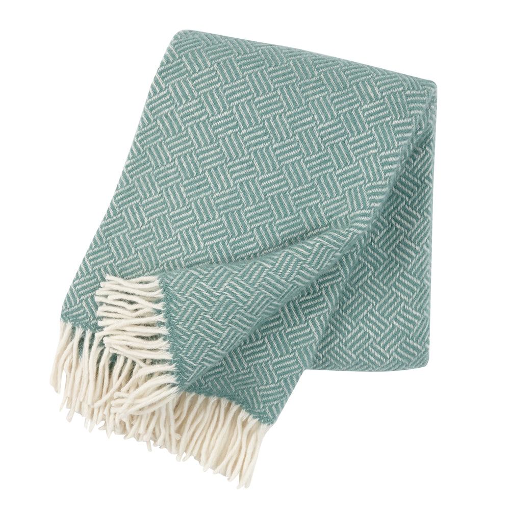 Klippan Samba Brushed Wool Blanket Mint
