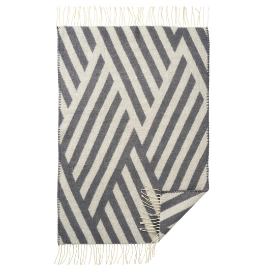Klippan Tangent Wool Blanket grey-ivory