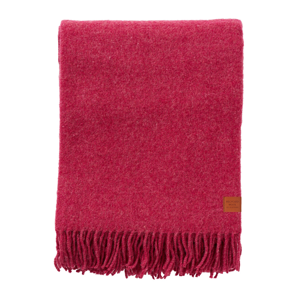 Klippan True Wool Blanket Cerise