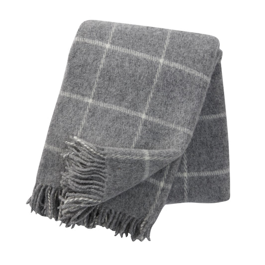 Klippan Vinga Brushed Wool Blanket Light Grey
