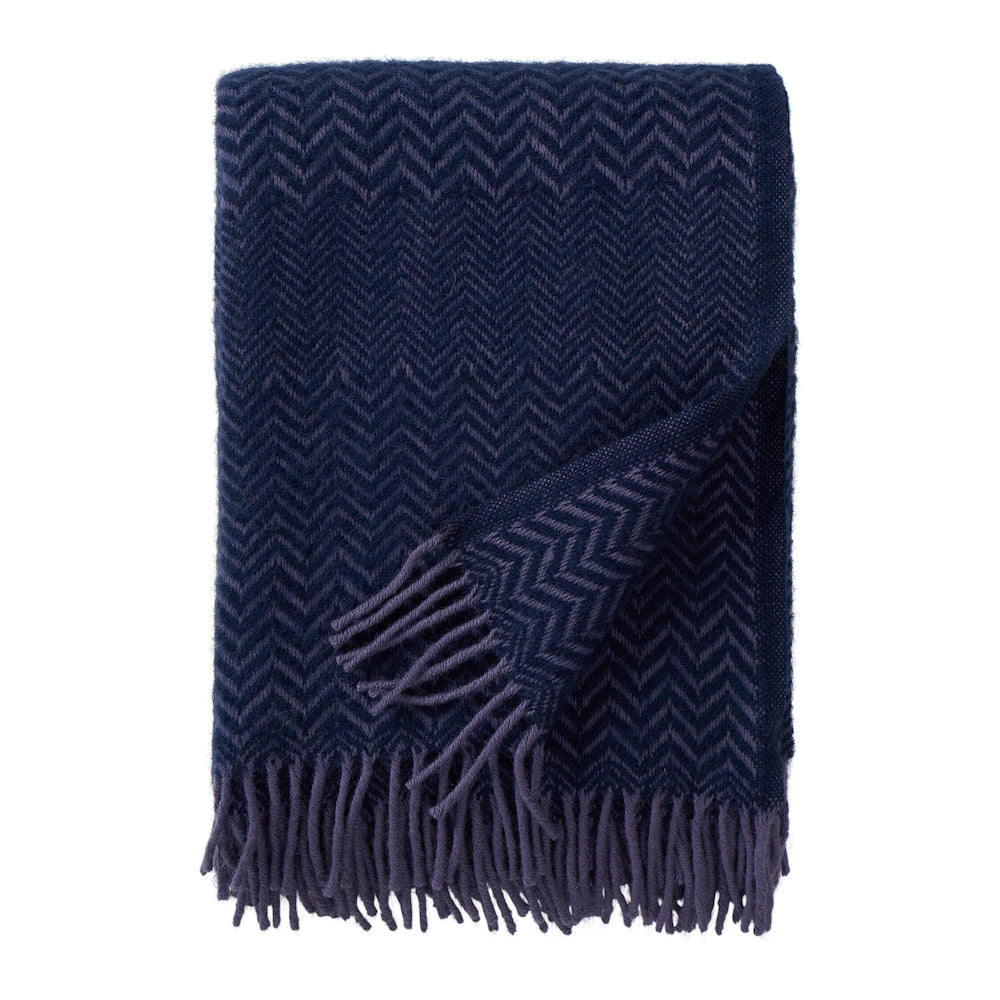 Klippan Zigzag Wool Blanket Heather