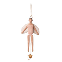Maileg Angel Jumping Jack With Halo Medium Rose