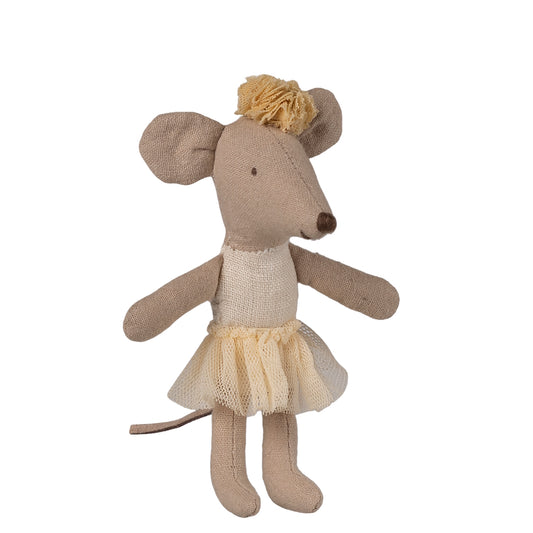 Maileg Ballerina Mouse Little Sister Off White