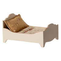 Maileg Bed Mouse Wooden Off White