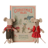 Maileg Christmas Twin Mice in Book