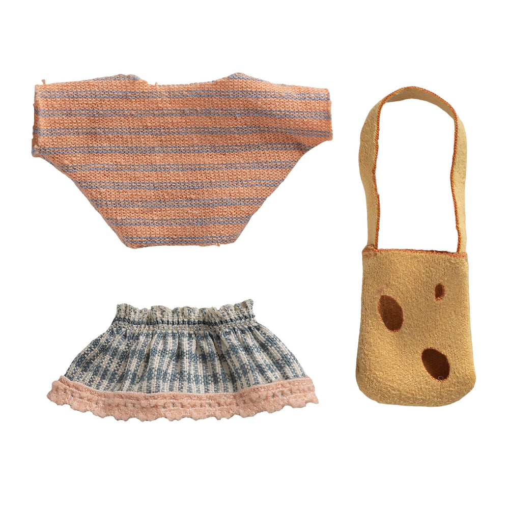 Maileg Clothes and Bag Little Sister Mouse
