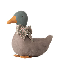 Maileg Duck with Bow Grey