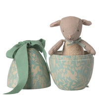 Maileg Easter Egg Small with Micro Lamb Dusty Mint