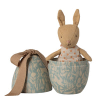 Maileg Easter Egg Small with Micro Rabbit Dusty Blue
