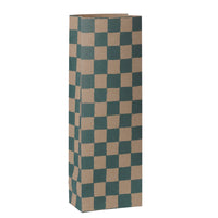 Maileg Gift Bag Mini Checker Petrol 50pk