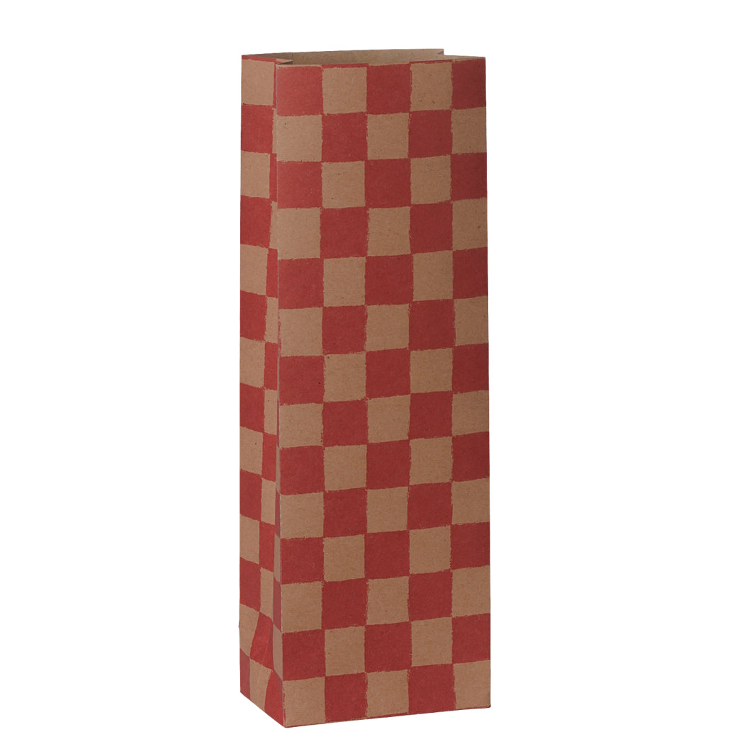 Maileg Gift Bag Mini Checker Powder-Red 50pk