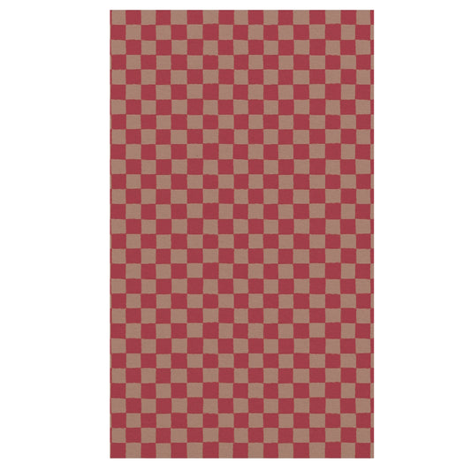 Maileg Gift Wrap 200m Checker Powder-Red