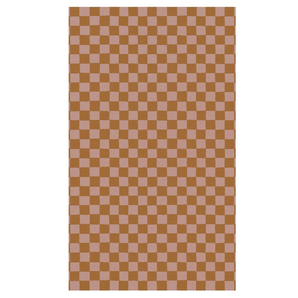 Maileg Gift Wrap 10m Checker Rose-Ocher