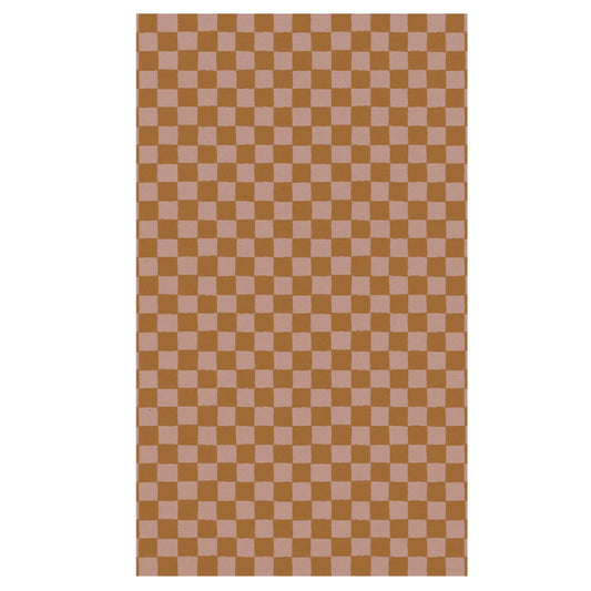 Maileg Gift Wrap 10m Checker Rose-Ocher