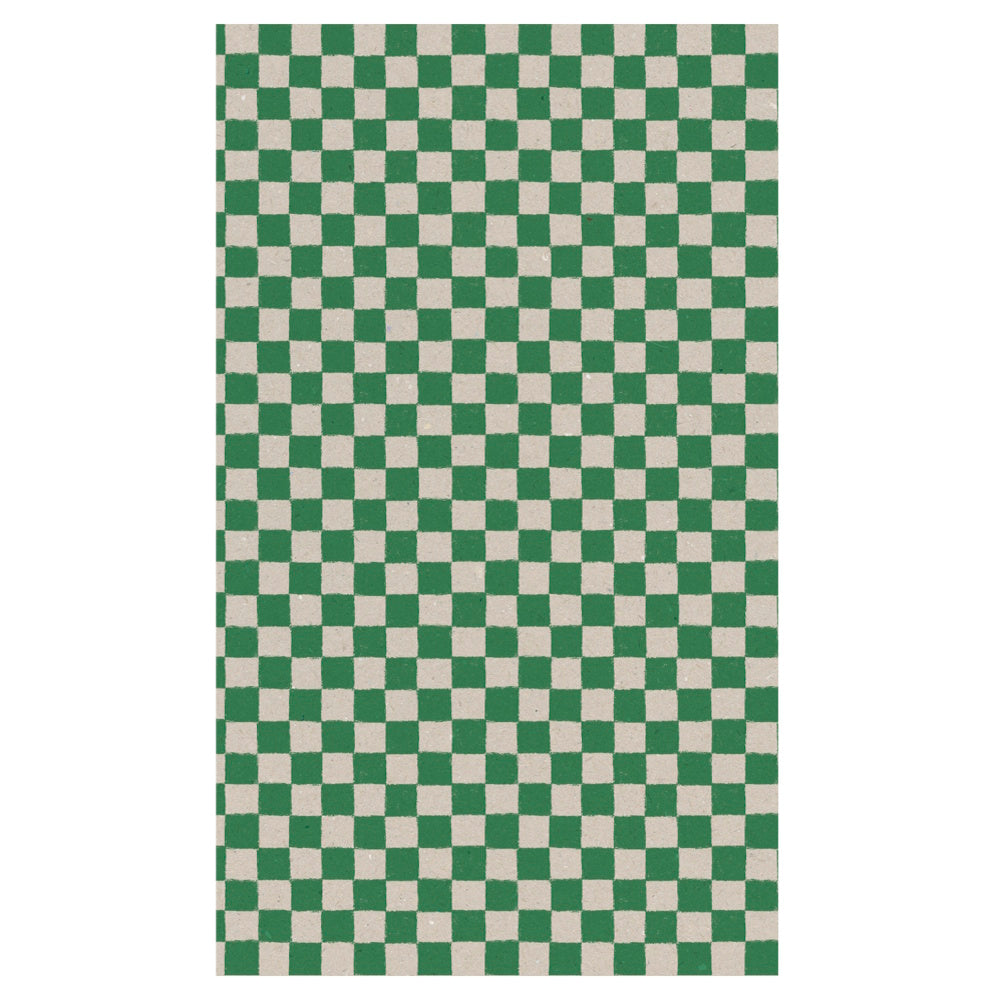 Maileg Gift Wrap Checker Green 10m