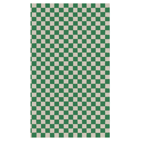 Maileg Gift Wrap Checker Green 10m