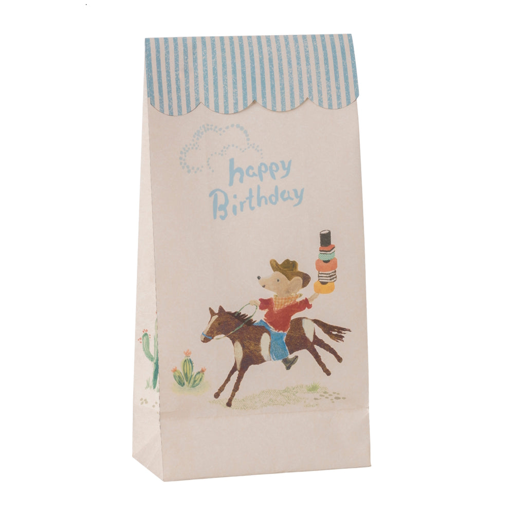 Maileg Goodie Bags Happy Birthday Cowboy 12pk