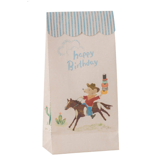 Maileg Goodie Bags Happy Birthday Cowboy 12pk