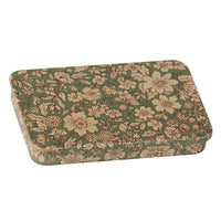 Maileg Metal Box Sliding Lid Blossom Blue