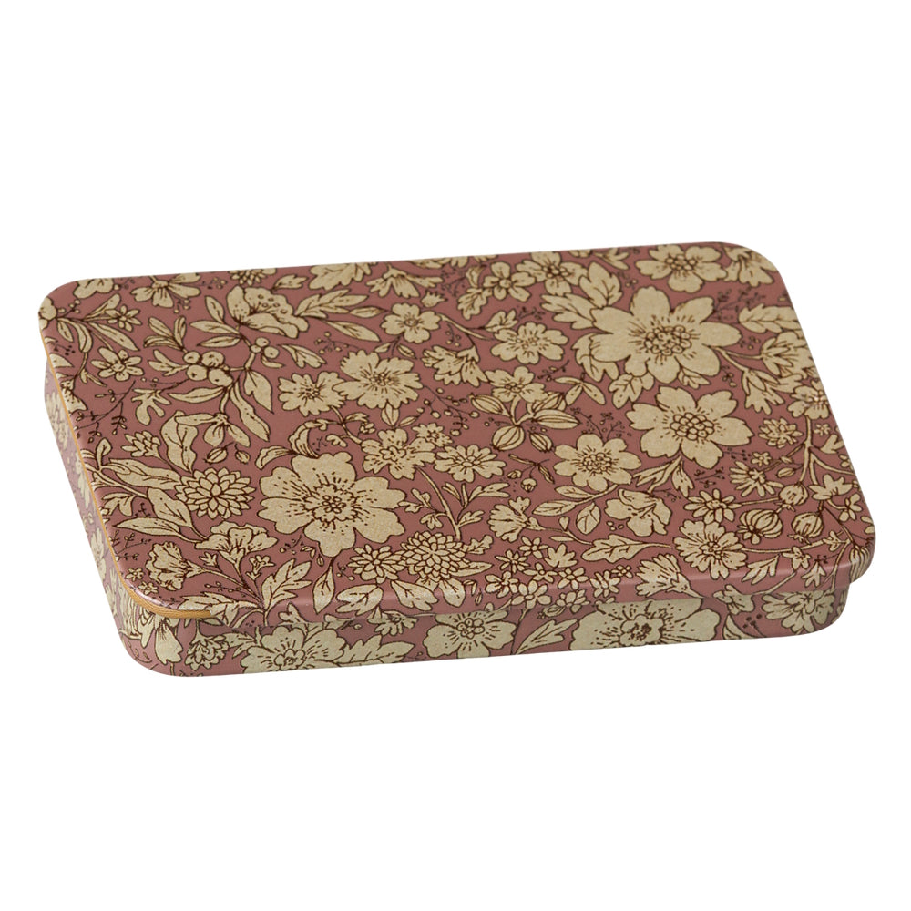 Maileg Metal Box Sliding Lid Blossom Heather