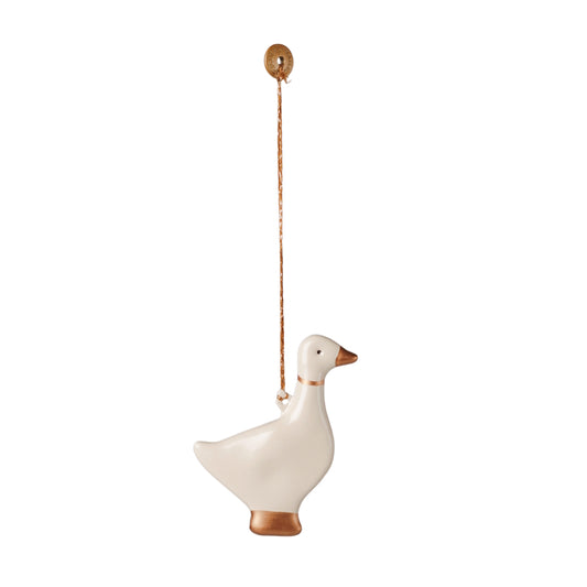 Maileg Metal Ornament Goose Gold