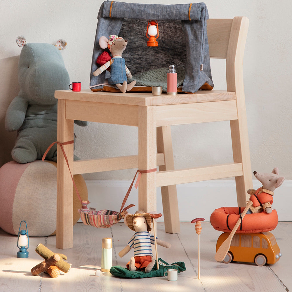 Maileg Miniature Thermos and Cups coral