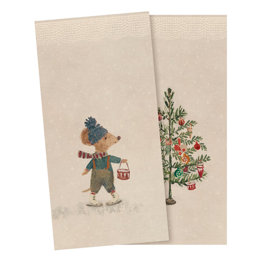 Maileg Napkin Small Christmas Mice