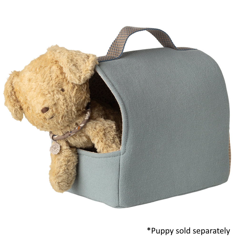 Maileg Pet Carrier Dusty Blue