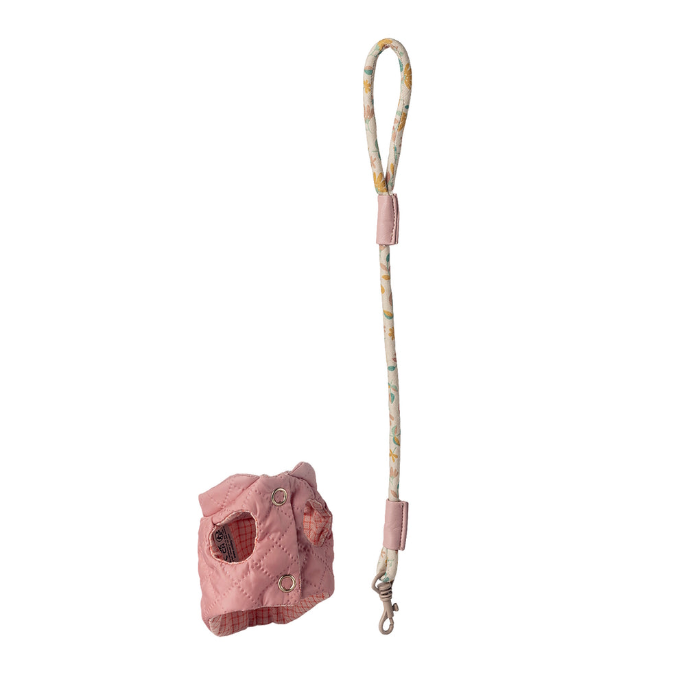 Maileg Pet Supply Harness and Leash Rose