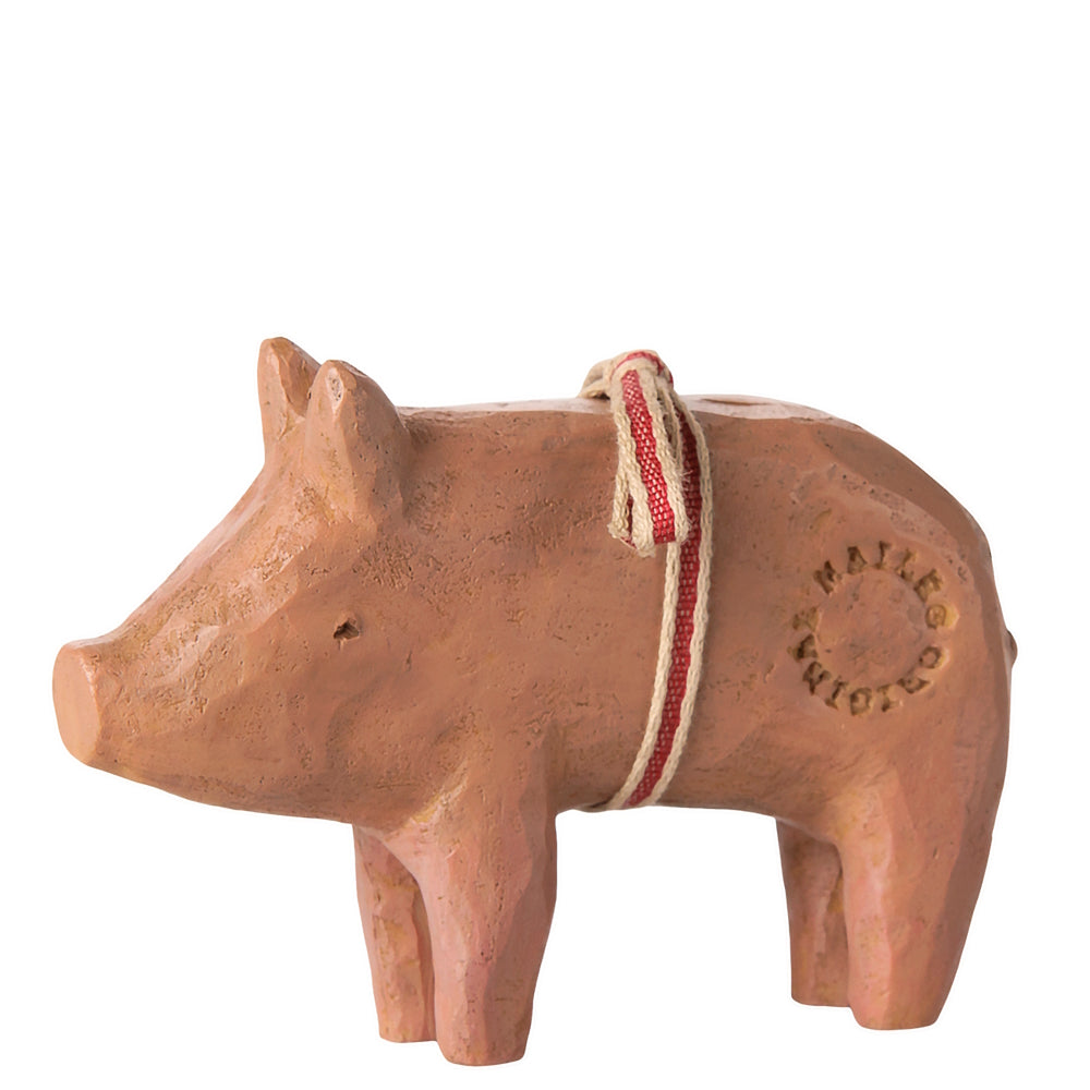 Maileg Pig with Ribbon Medium