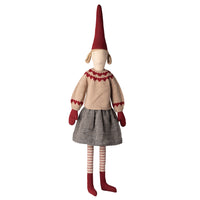 Maileg Pixy Size 6 Girl Skirt And Knitted Sweater