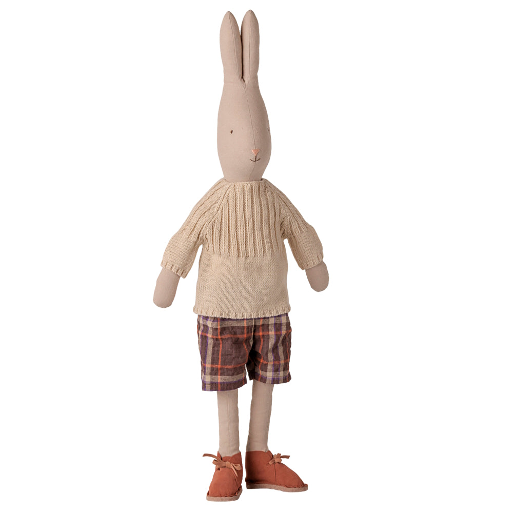 Maileg Rabbit Size 4 Classic Pants & Knitted Sweater
